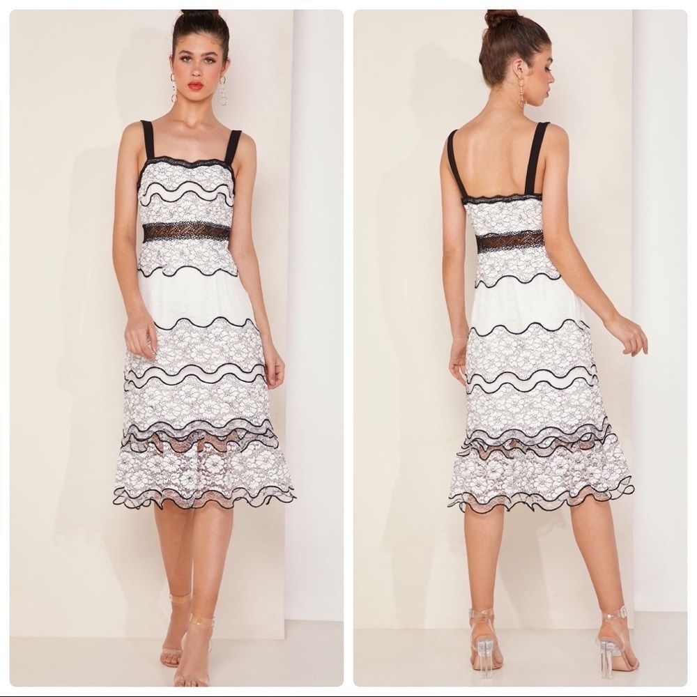 Anthropologie Foxiedox Lumma Lace Midi Dress medium